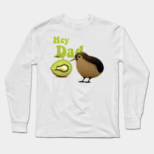 The Kiwi Bird and the Kiwifruit Long Sleeve T-Shirt